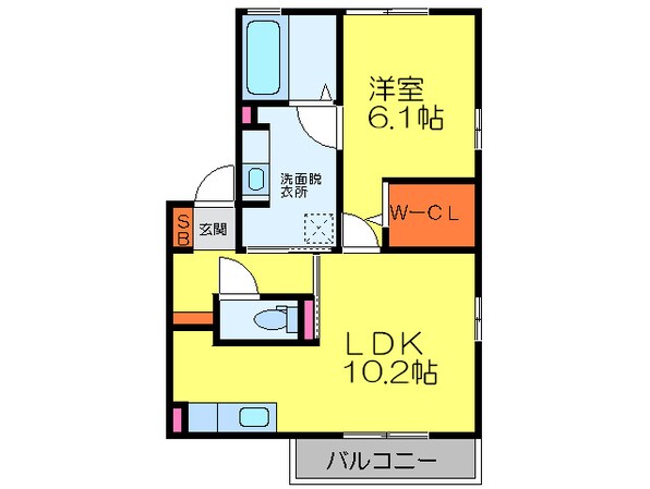 ディアコ－トNの物件間取画像